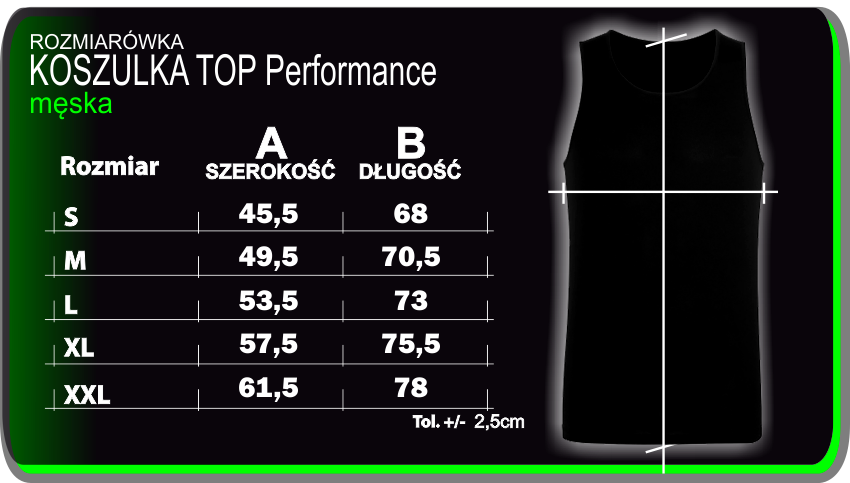 rozmiary top 